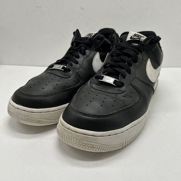 Nike Air Force 1 Shoes Men‎ Size 11.5 '07 AN20 Black White Used Sneakers - Picture 1 of 16